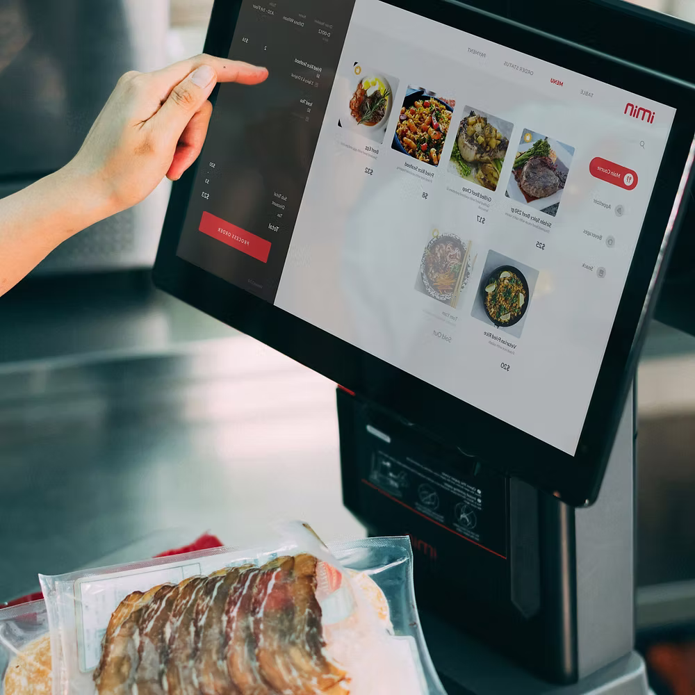 Dual pricing point of sale display